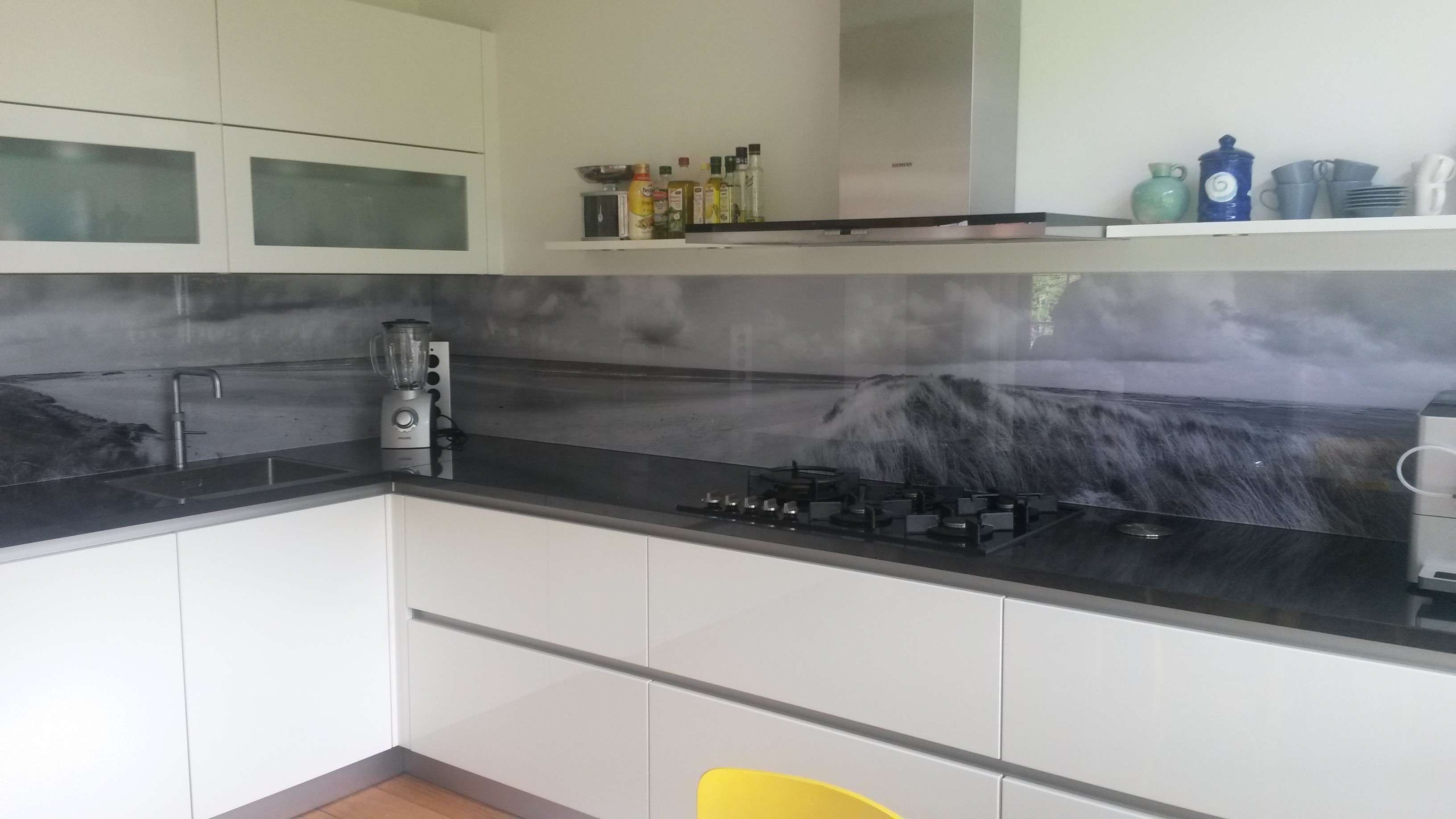 Keuken achterwand glas glazen keuken achterwand glasbestellen.nl