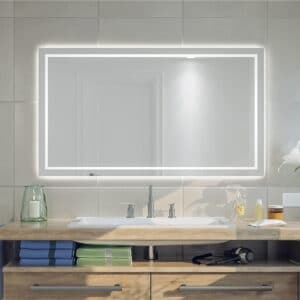 rechthoek led spiegel badkamer