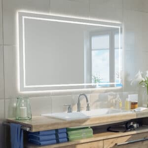 Badkamer spiegel met LED verlichting