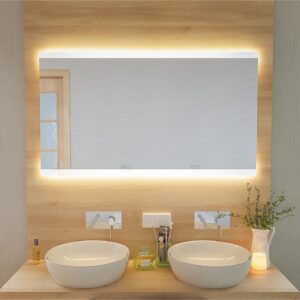 LED badkamerspiegel horizontale lichtstroken