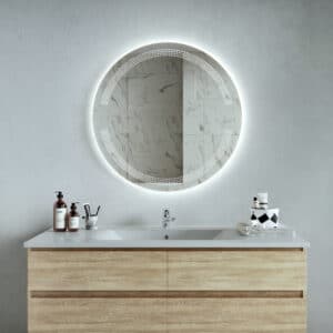 Ronde badkamerspiegel met LED licht