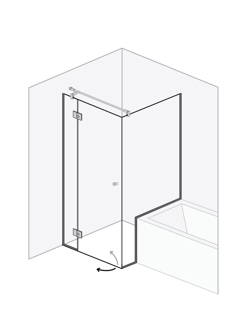 Illustratie Douchecabine Rimini