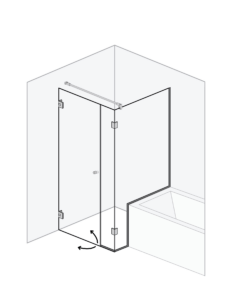 Illustratie Douchecabine Modena