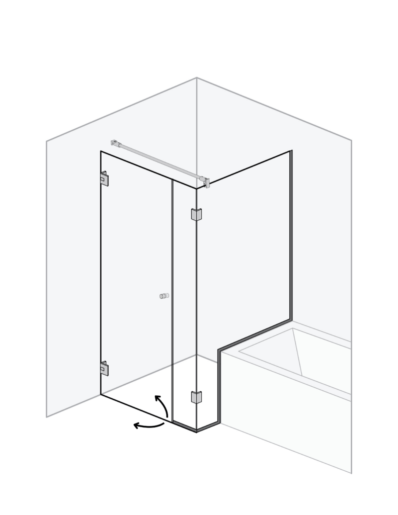 Illustratie Douchecabine Modena