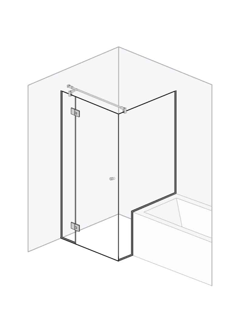 Illustratie Douchecabine Rimini