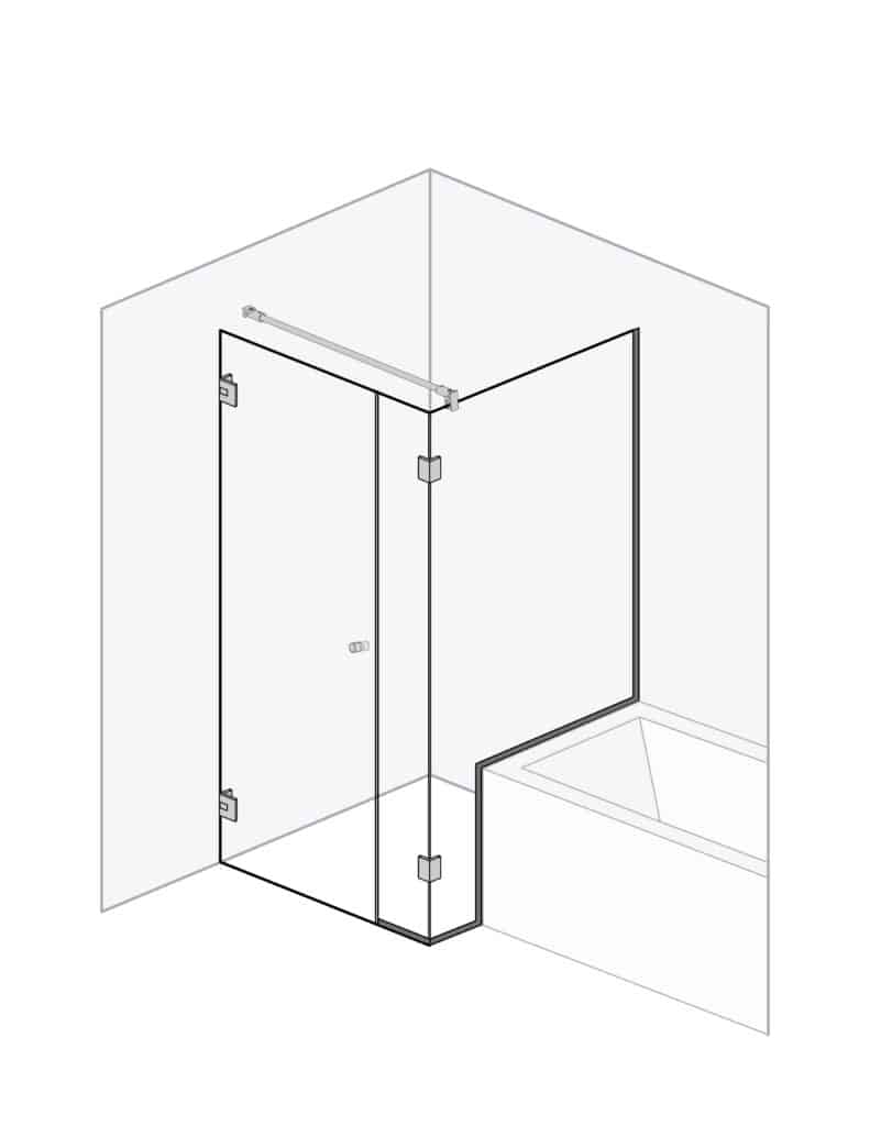 Illustratie Douchecabine Modena